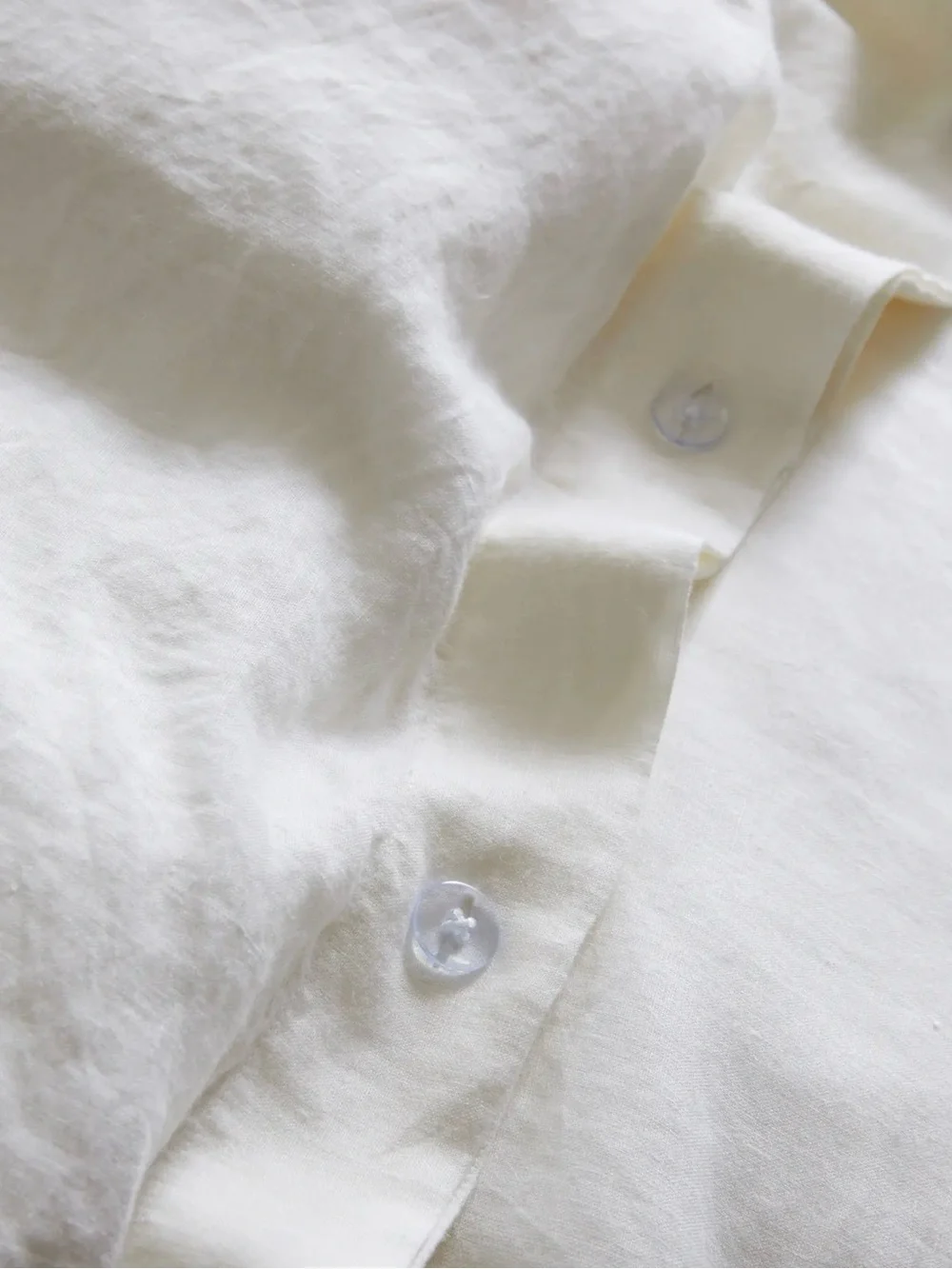 NWOT European Linen Duvet Set - Ivory King/CalKing - Retail $214